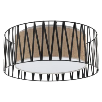 Taklampe <strong>Tora</strong>  Svart Brun Matt 50 cm