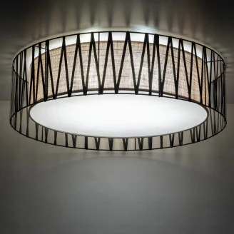 Taklampe <strong>Tora</strong>  Svart Brun Matt 72 cm