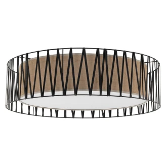 Taklampe <strong>Tora</strong>  Svart Brun Matt 72 cm