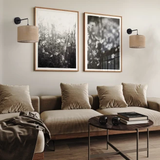 Vegglampe Eldra Beige Matt