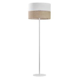 Gulvlampe Rustico Hvit, Beige Matt