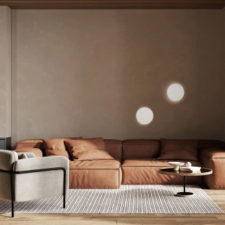 Vegglampe <strong>Åland</strong>  Beige Matt Ø 20 cm