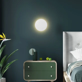 Vegglampe <strong>Åland</strong>  Hvit Matt Ø 20 cm