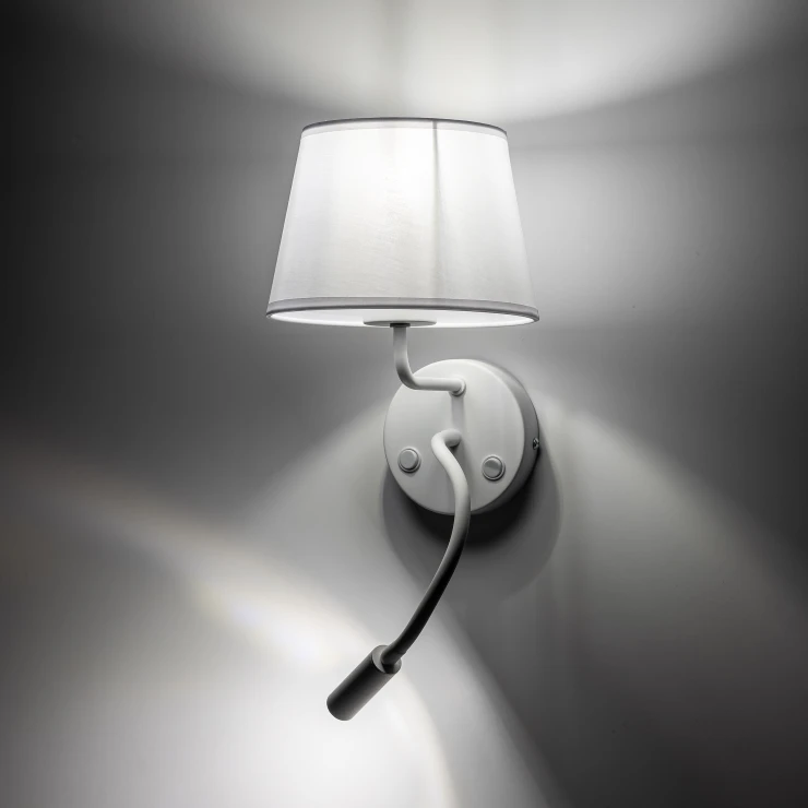 Vegglampe Sken Hvit Matt