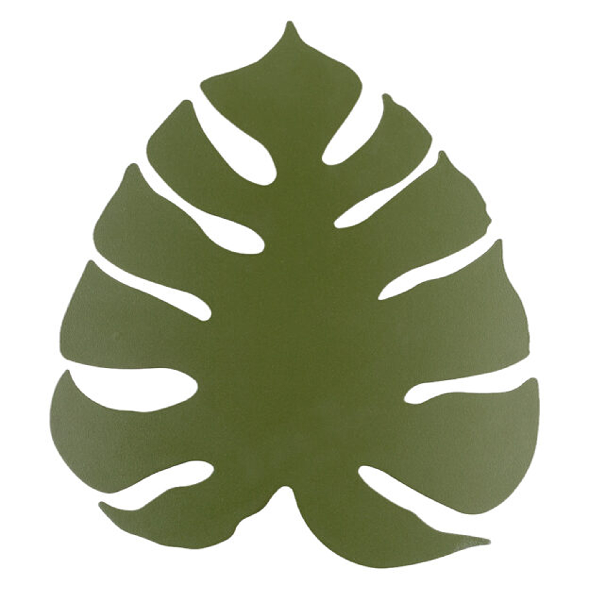 Vegglampe Monstera Leaves XL Grønn Matt