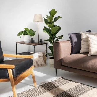 Bordlampe Eira Natur Lin Matt