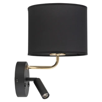 Vegglampe <strong>Nerina Ny</strong>  Svart, Gull Matt