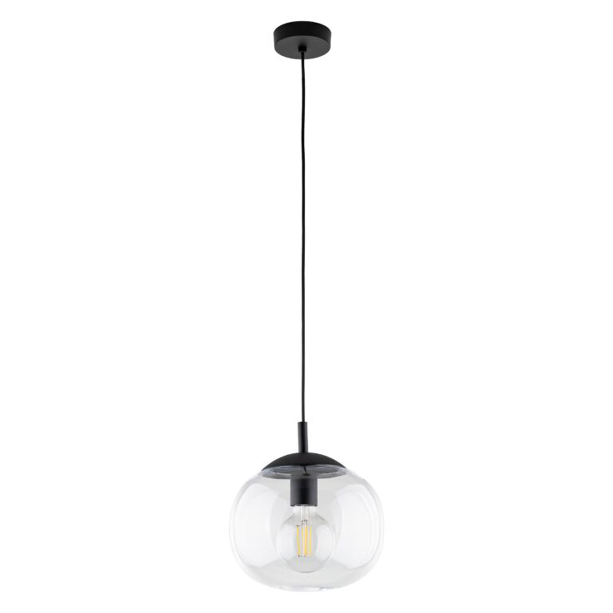 Hengelampe Umbria Transparent Ø 25 cm