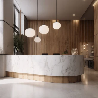 Hengelampe Umbria Hvit Matt Ø 25 cm