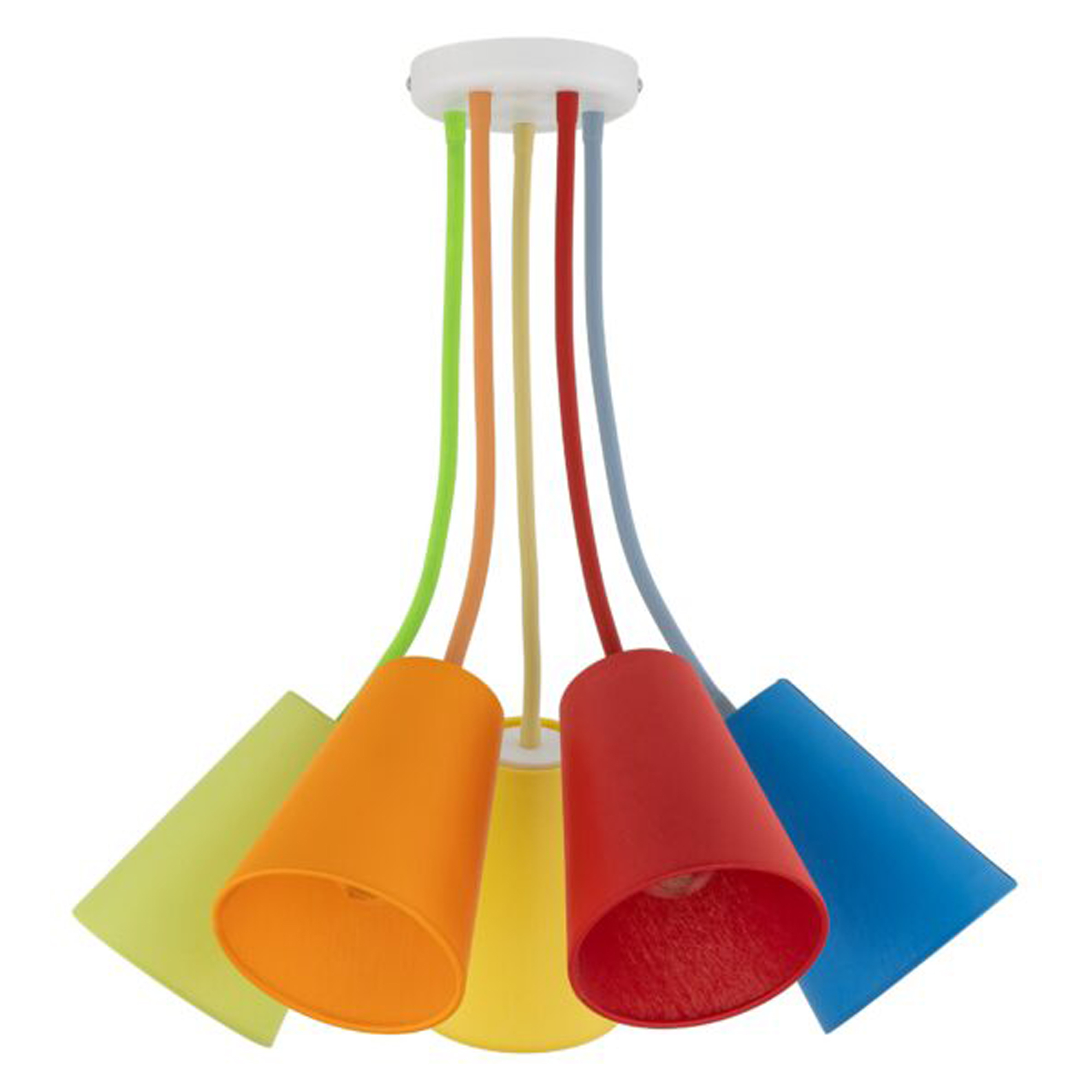 Taklampe Solon Penta Flerfarget Matt