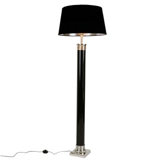 Werner Voss Gulvlampe <strong>Astoria Nouveau</strong>  Svart, Sølv Blank