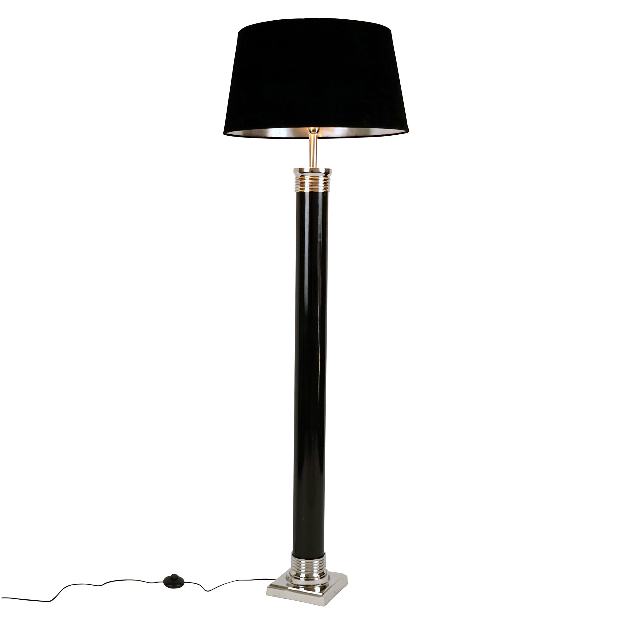 Werner Voss Gulvlampe Astoria Nouveau Svart, Sølv Blank