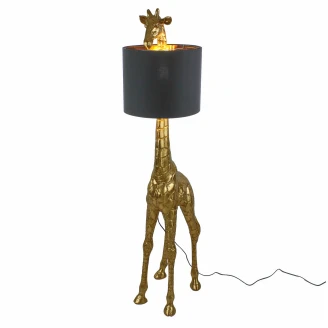 Werner Voss Gulvlampe Giraff <strong>Urban Jungle</strong>  Gull, Svart Blank