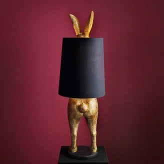 Werner Voss Gulvlampe <strong>Hiding Rabbit®</strong>  Gull, Svart Blank
