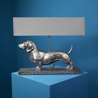 Werner Voss Bordlampe <strong>Dachshund</strong>  Grå, Sølv Matt
