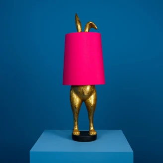 Werner Voss Bordlampe <strong>Hiding Bunny®</strong>  Gull, Rosa Blank