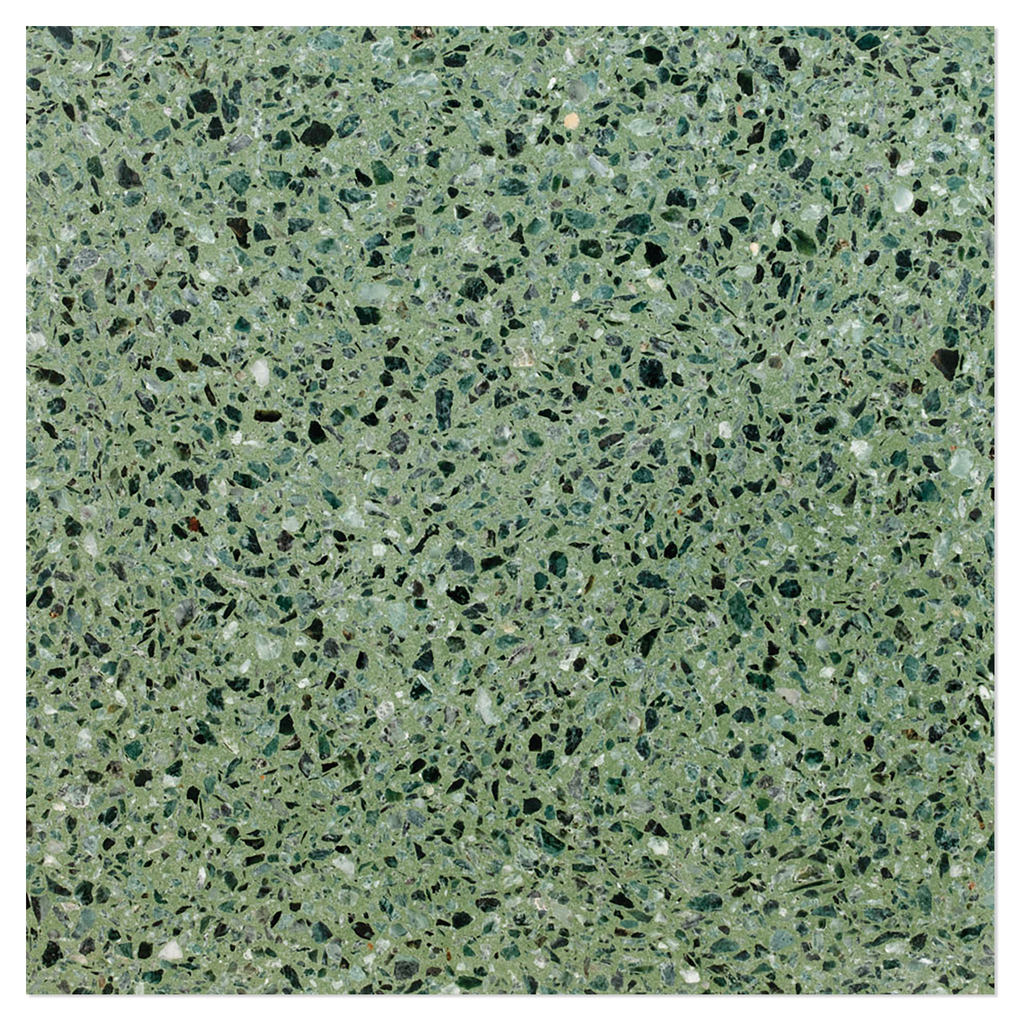 Terrazzo Graniglia Verde Polert 20x20 cm