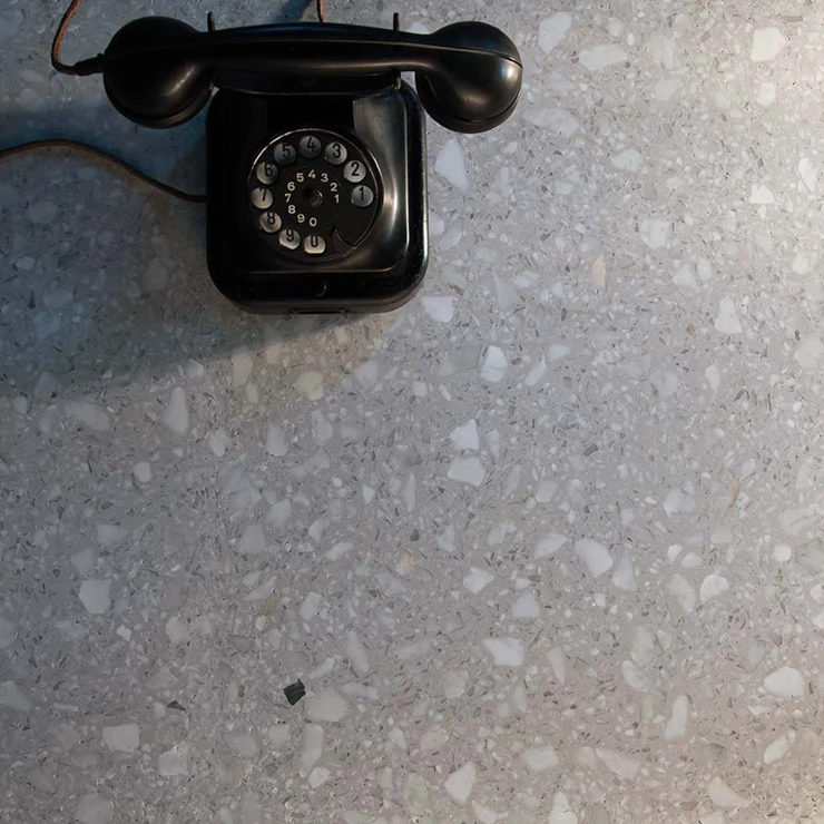 Terrazzo Fragmenta Carrara Ombrato Matt 40x40 cm