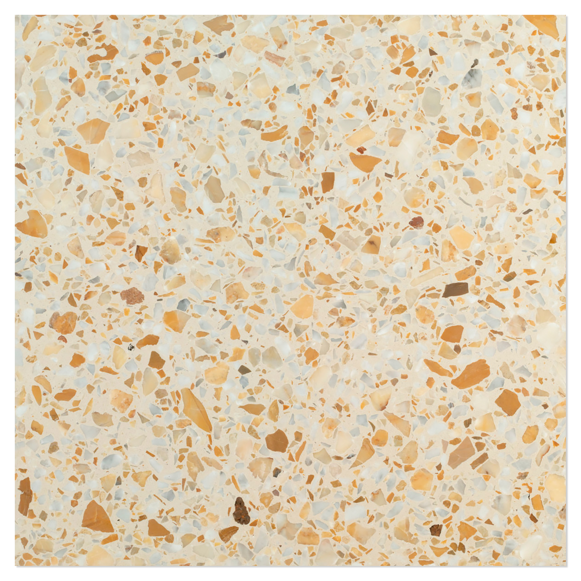 Terrazzo Gra Veneziana Giallo Siena Polert 40x40 cm