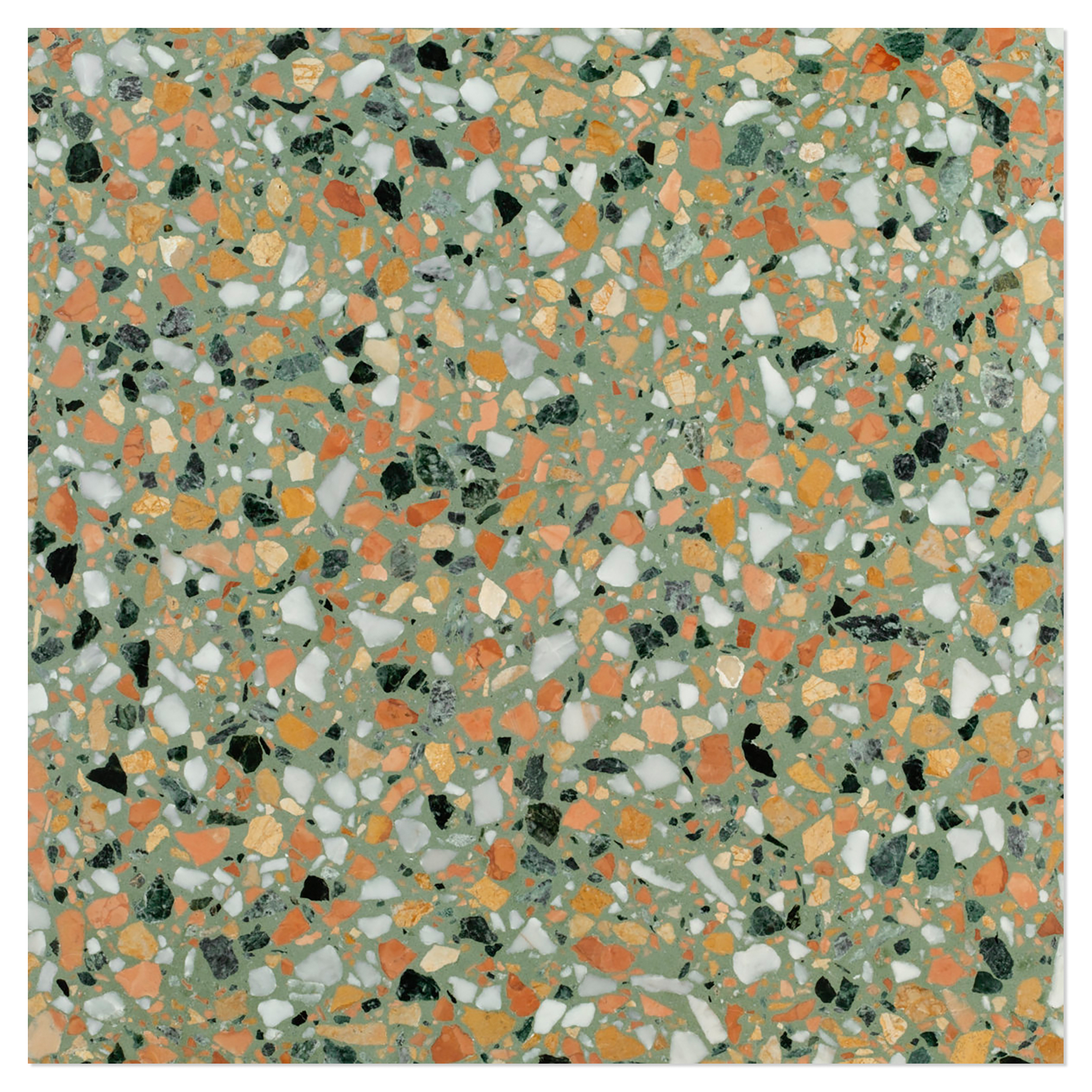 Terrazzo Gra Veneziana Verde De Lumi Matt 40x40 cm