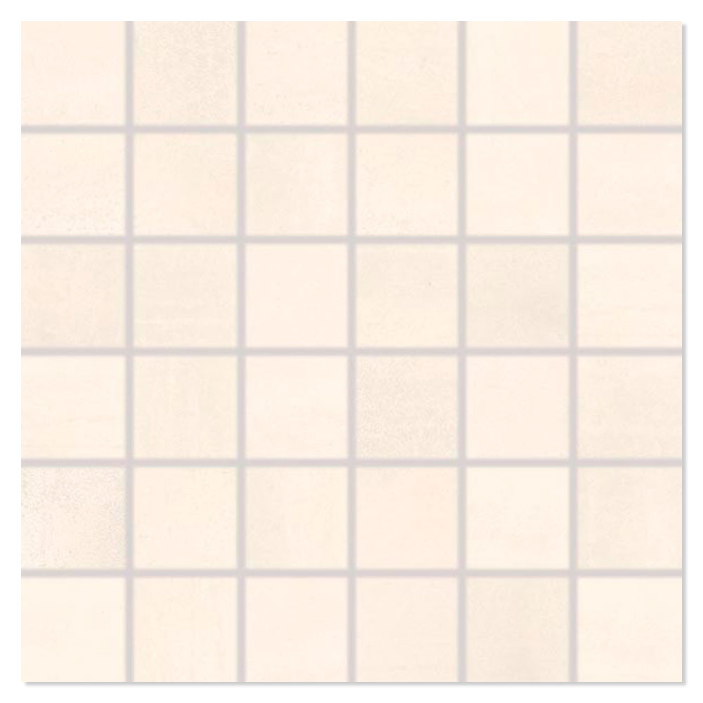 Mosaikk Veggflis Rush Beige Matt 30x30 (5x5) cm