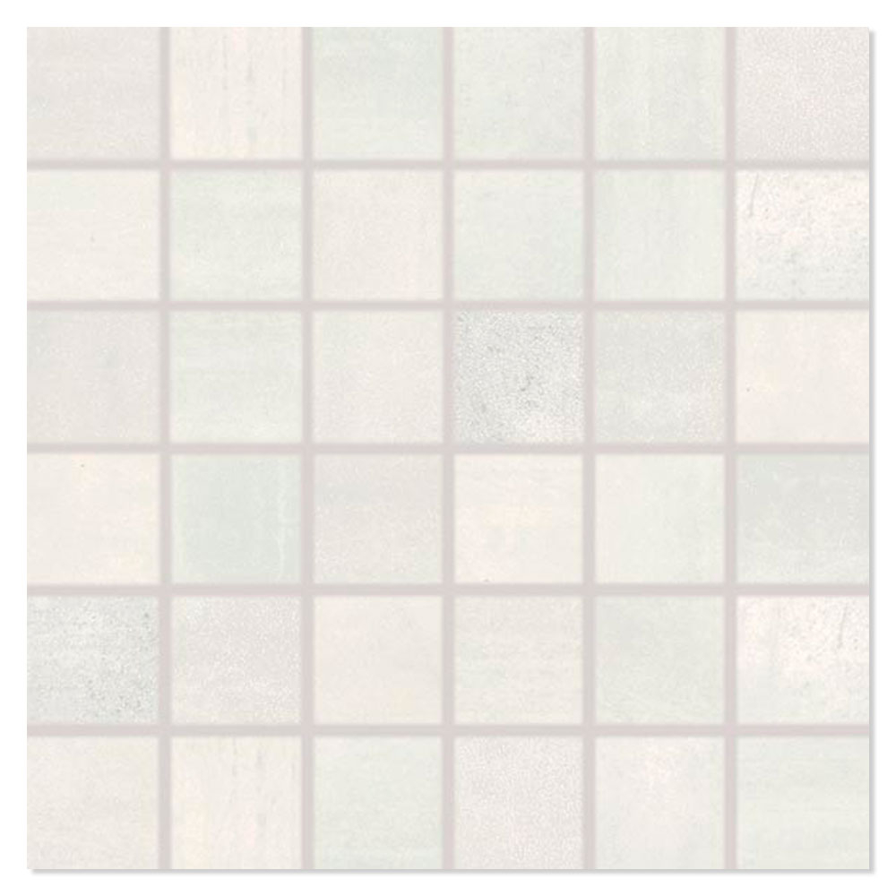 Mosaikk Veggflis Rush Lys Grå Matt 30x30 (5x5) cm