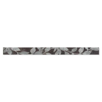 Dekor Veggflis <strong>Rush</strong>  Svart Matt 5x60 cm
