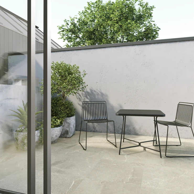 Utendørsflis Stonecraft Beige Matt 59x59 cm Tykkelse 20 mm