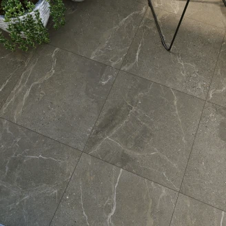 Utendørsflis <strong>Stonecraft</strong>  Mørk Grå Matt 59x59 cm Tykkelse 20 mm