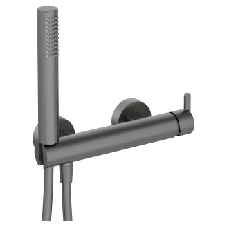 Dusjbatteri med Dusjset <strong>Silia</strong> Grå Titanium Matt