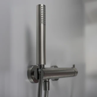 Dusjbatteri med Dusjset <strong>Silia</strong> Grå Titanium Matt