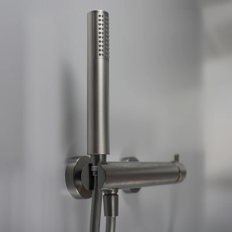 Dusjbatteri med Dusjset Silia Grå Titanium Matt