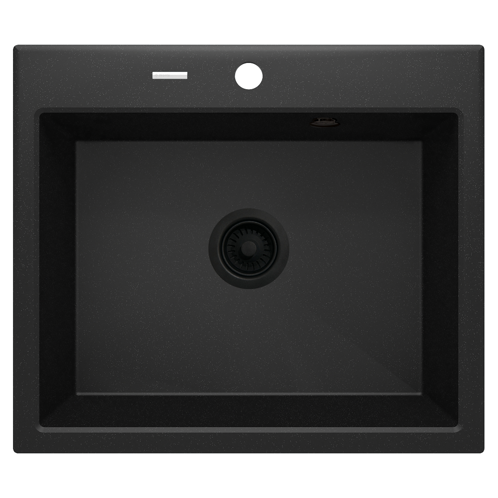Granitt Kjøkkenvask Andante Metallic Grafitt Matt 60x52 cm med Vannlås