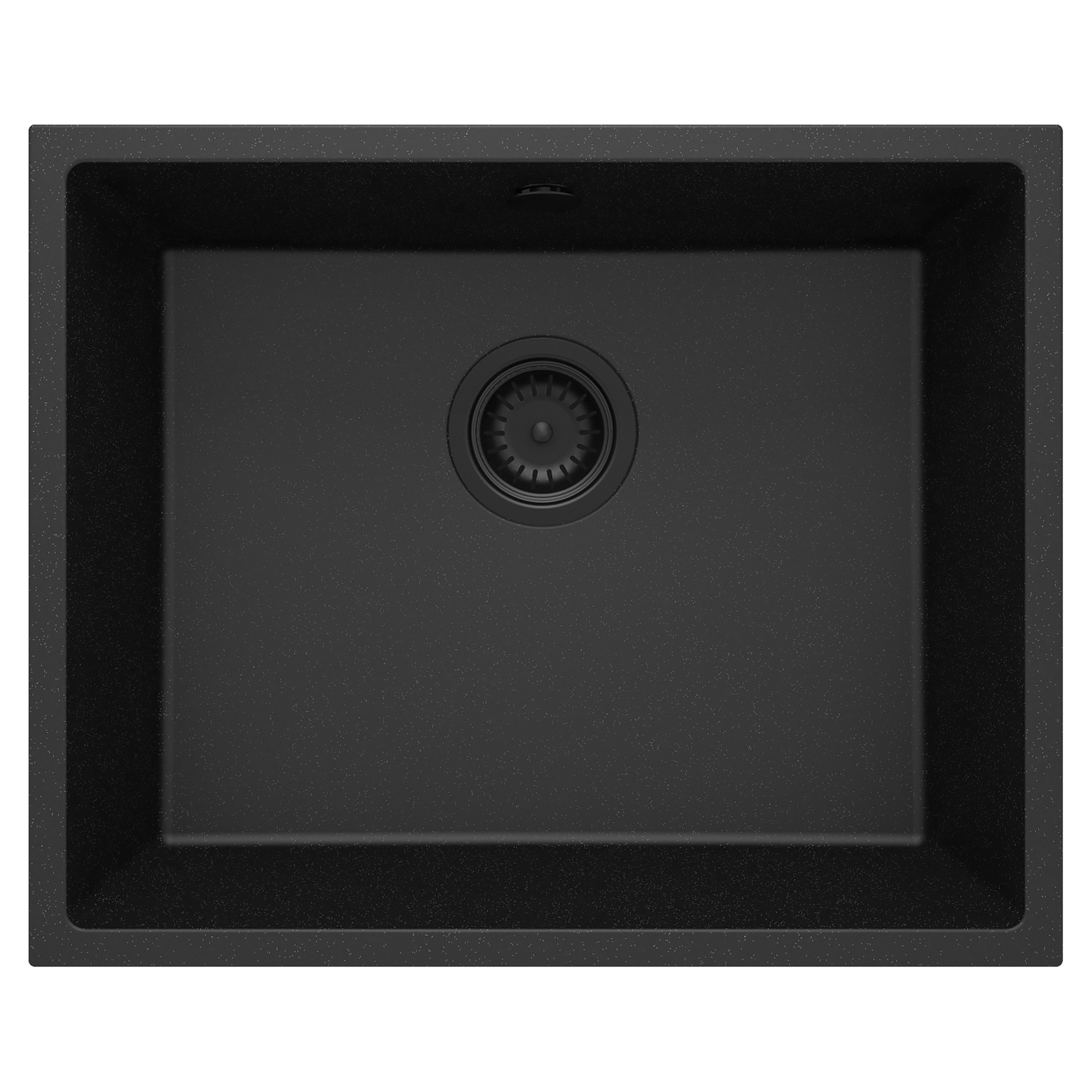 Granitt Kjøkkenvask Corda Metallic Grafitt Matt 54x44 cm med Vannlås