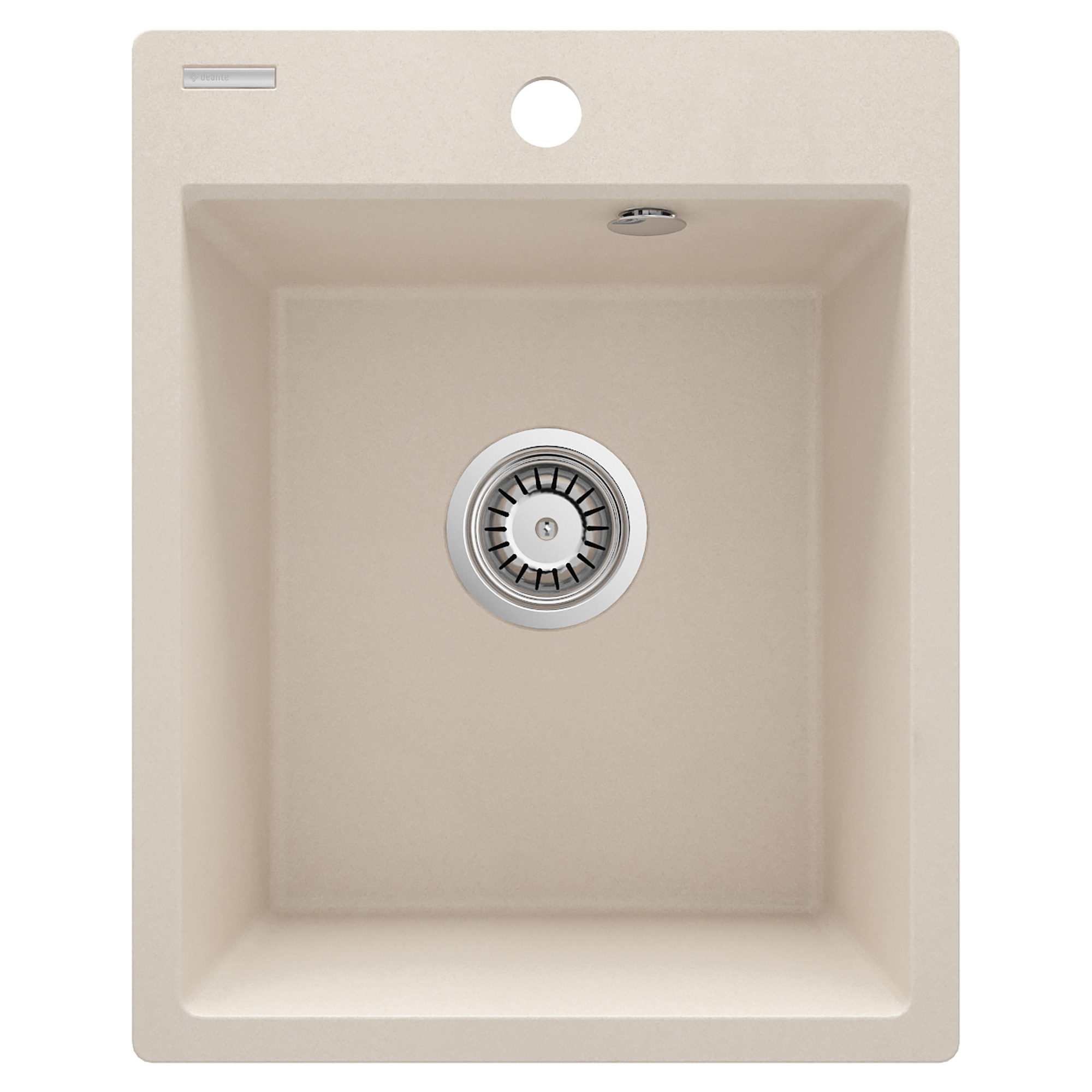 Granitt Kjøkkenvask Corio Beige Matt 40x50 cm med Vannlås