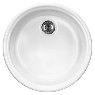 Keramikk Kjøkkenvask <strong>Lusitano</strong>  Hvit Blank 45 cm