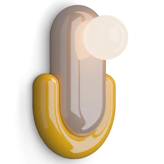 Ferroluce Vegglampe <strong>Eclair</strong>  Beige, Gul