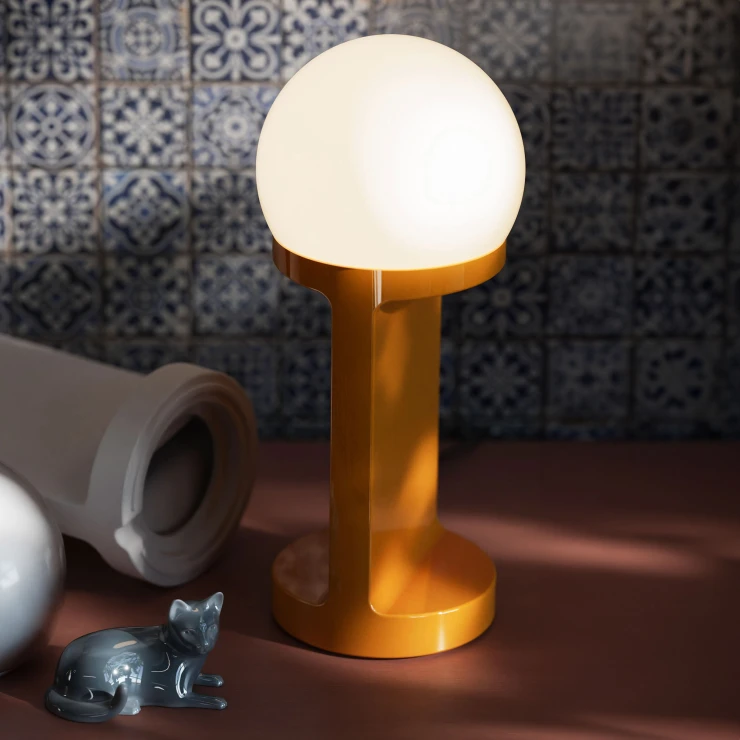 Ferroluce Bordlampe Habea Gul