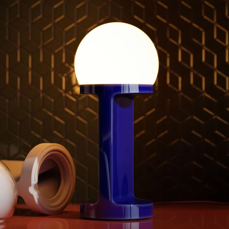 Ferroluce Bordlampe Habea Blå