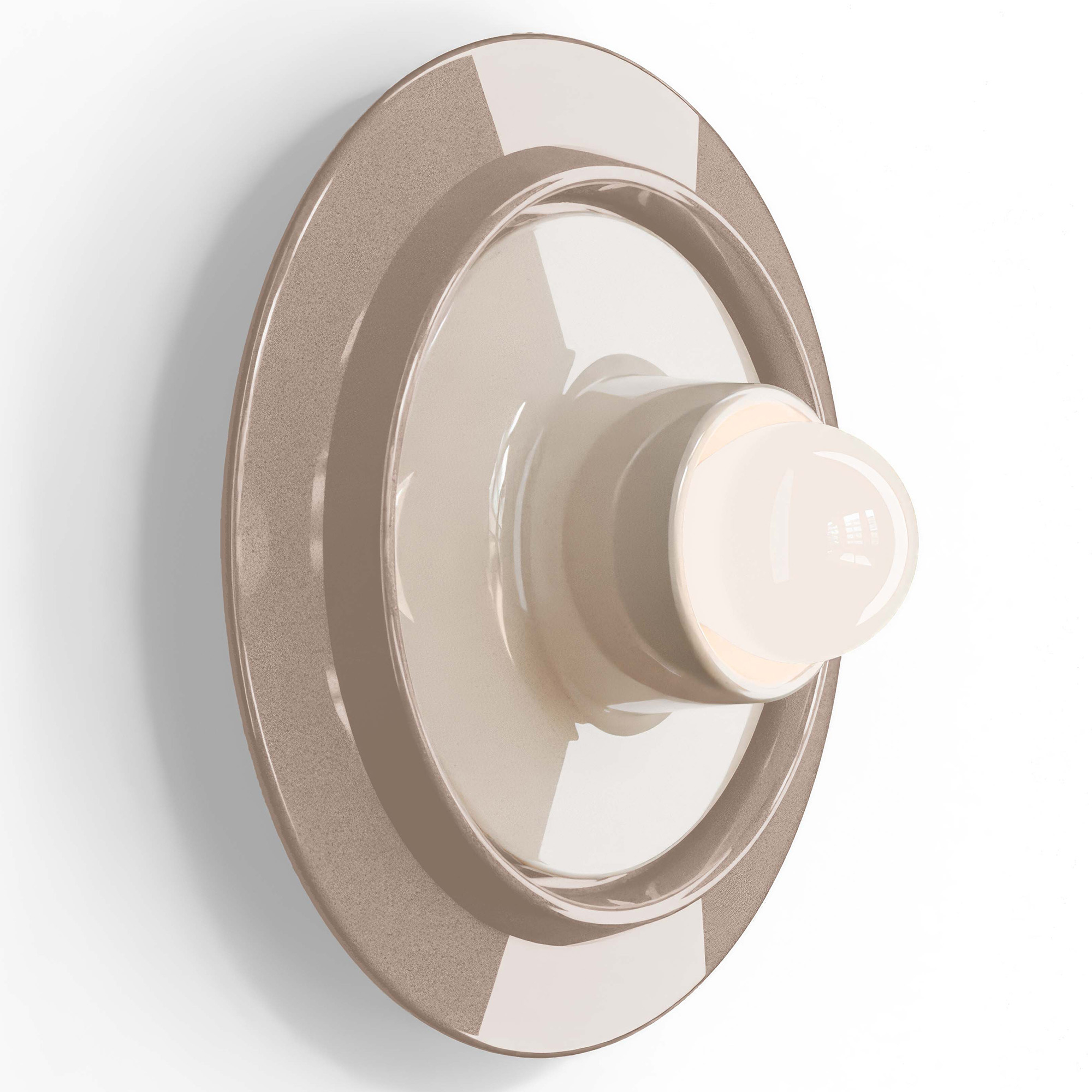 Ferroluce Vegglampe Voila Grå, Beige