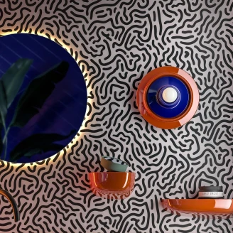Ferroluce Vegglampe Voila Oransje, Blå