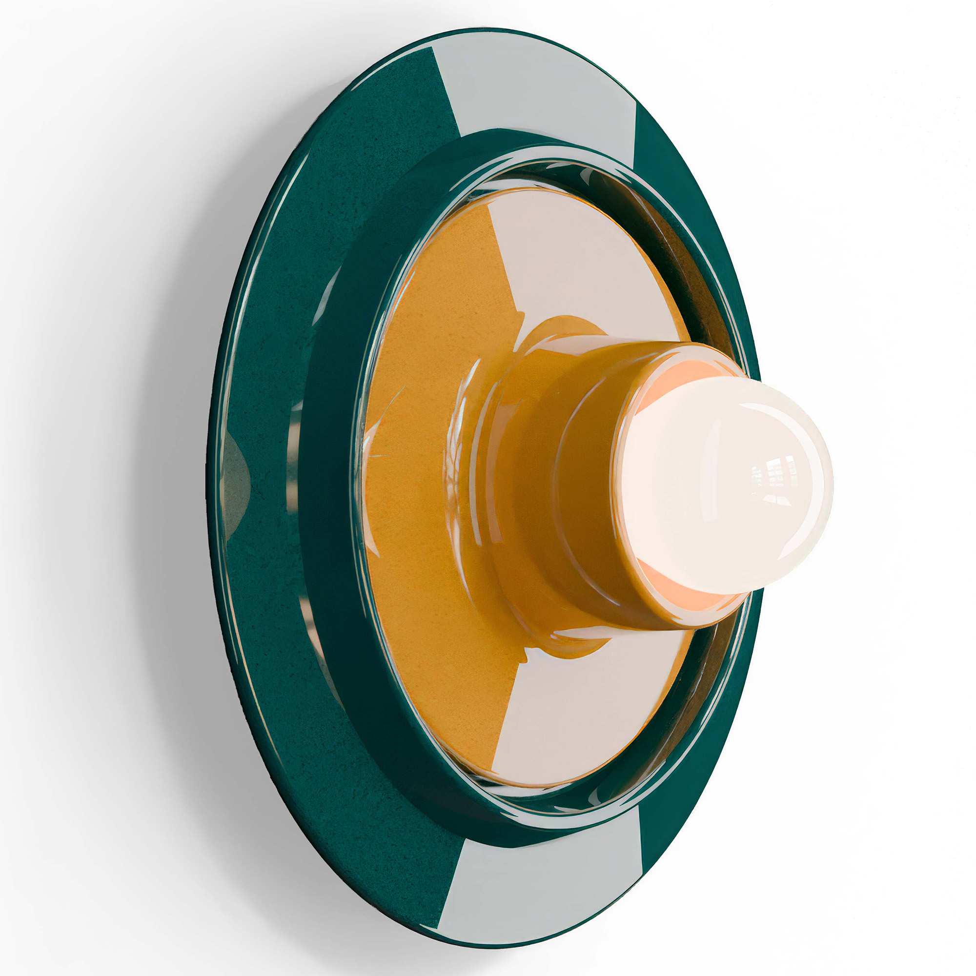 Ferroluce Vegglampe Voila Grønn, Gul