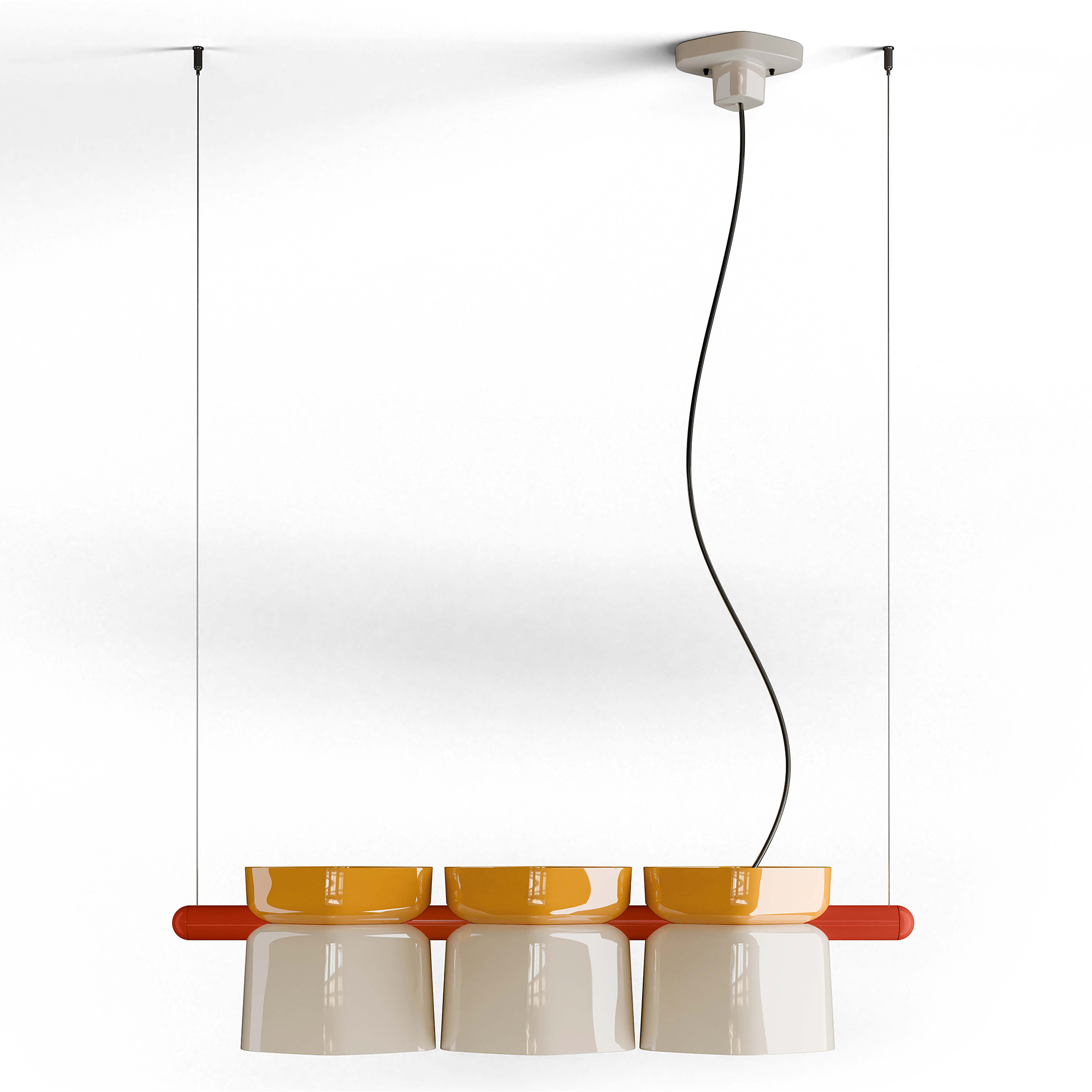 Ferroluce Hengelampe Yakitori Beige, Gul
