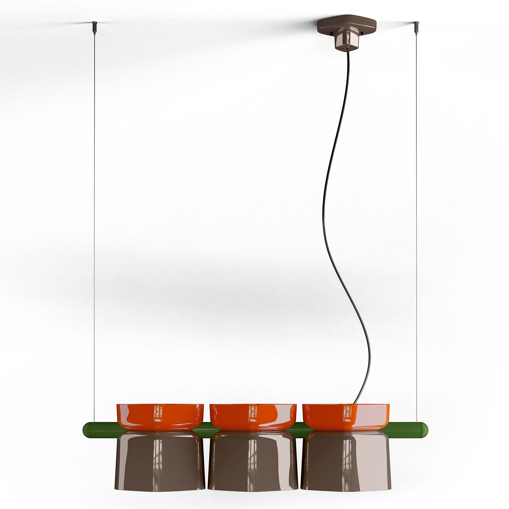 Ferroluce Hengelampe Yakitori Brun, Oransje