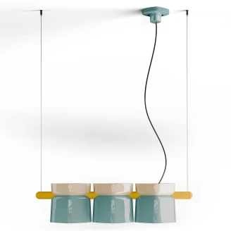 Ferroluce Hengelampe <strong>Yakitori</strong>  Turkis, Beige