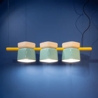 Ferroluce Hengelampe Yakitori Turkis, Beige