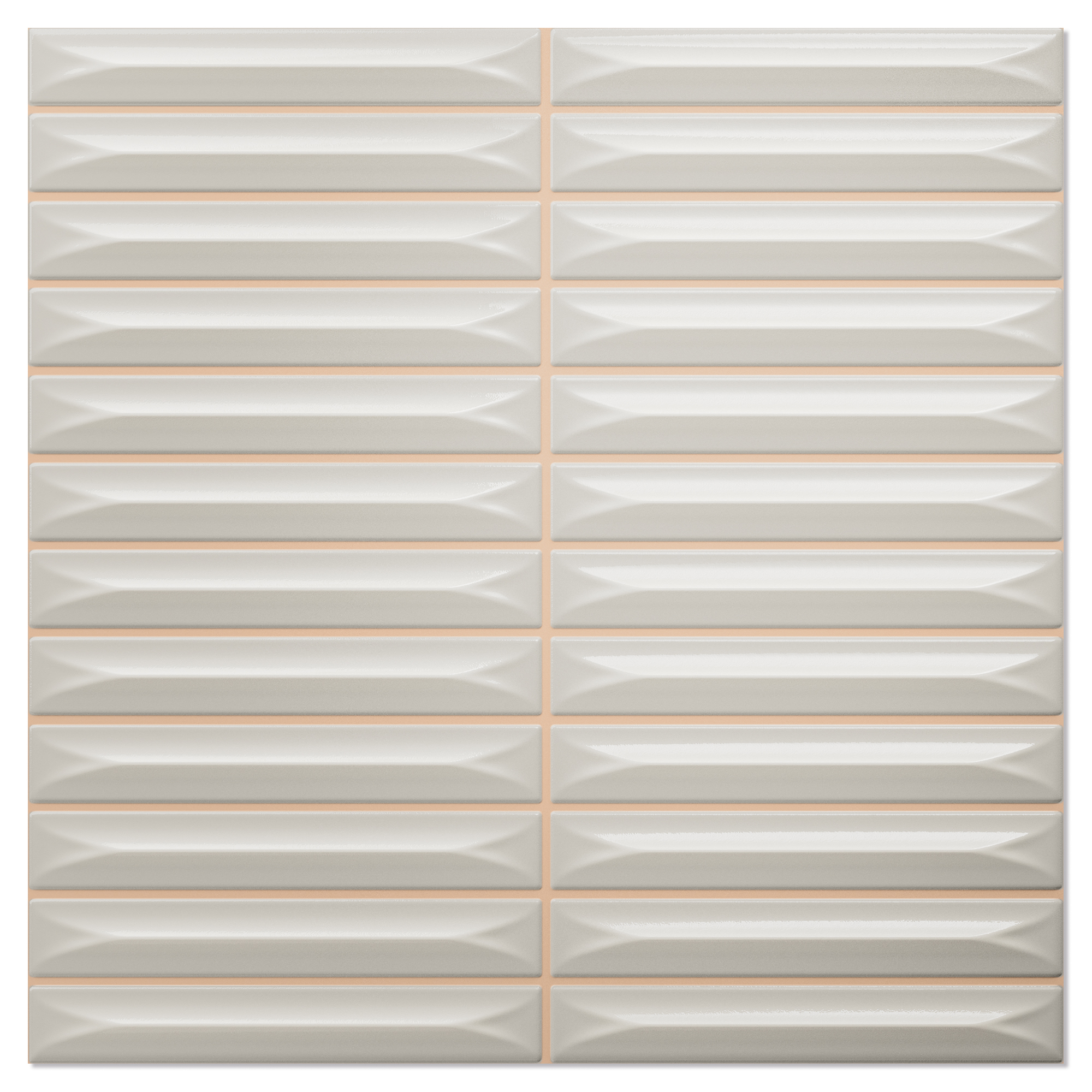 Veggflis Cue Sølv Blank 20x20 (1.5x10) cm