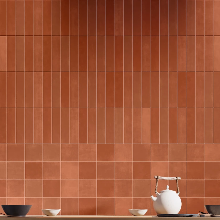 Veggflis Vale Flame Matt 8x30 cm