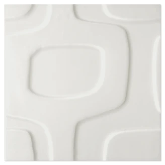 Veggflis <strong>Bubbly</strong>  Vit Matt-Relieff 20x20 cm