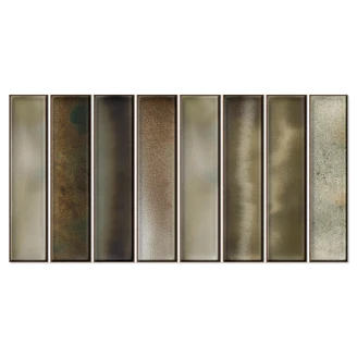 Veggflis <strong>Chromat</strong>  Grön Mix Blank 15x30 cm